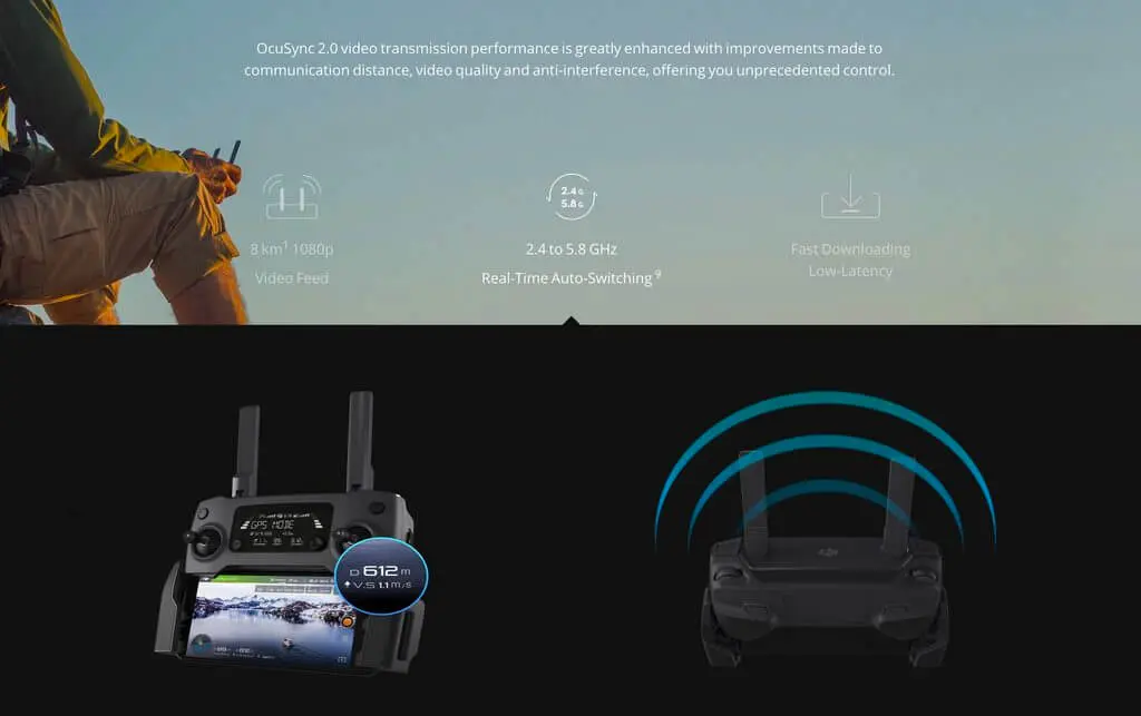 dji mavic 2 valdymo pultas