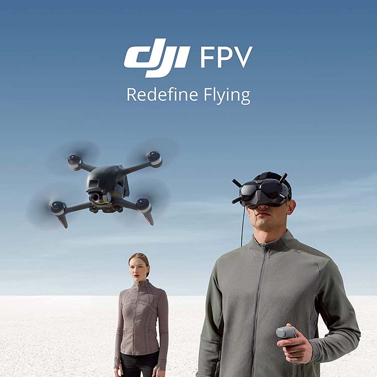 DJI FPV combo drono apzvalga