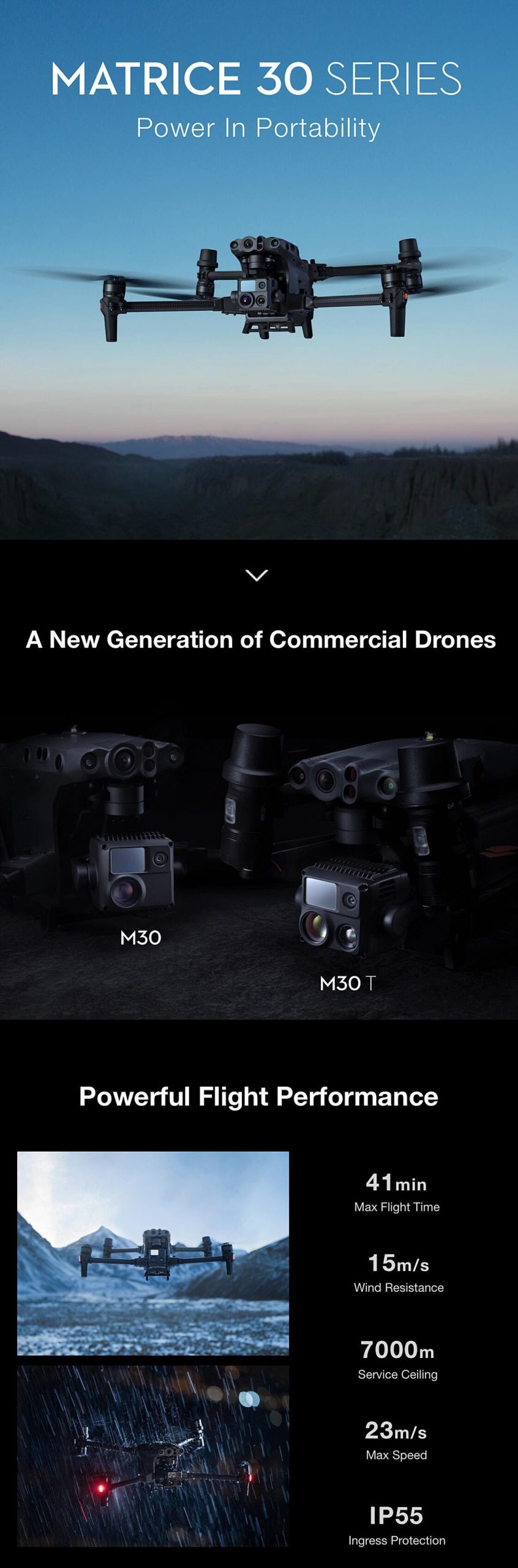 DJI M30 dronas - apzvalga
