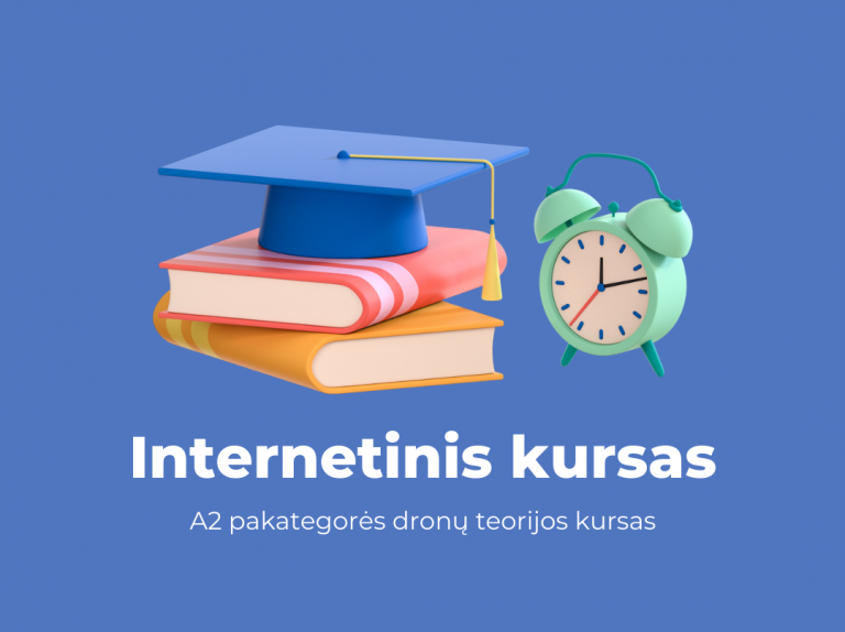 A2 pakategorės dronų mokymai