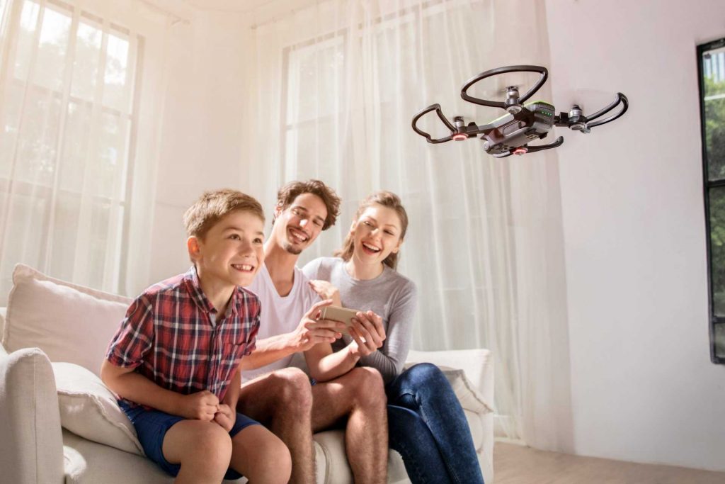 dronai su kamera vaikams