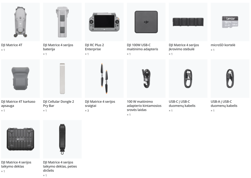 DJI Matrice 4T aprasymas